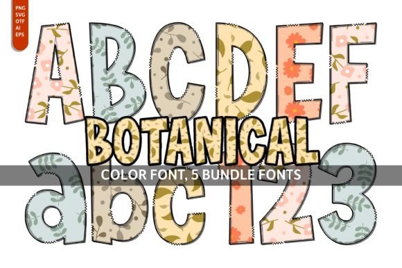 Botanical: A Playful Color Font for Creative Projects