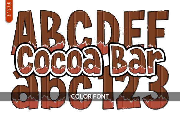Cocoa Bar: A Color Font for Deliciously Memorable Designs