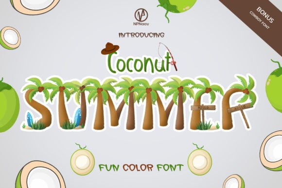 Embrace the Warmth of the Coconut Summer Typeface