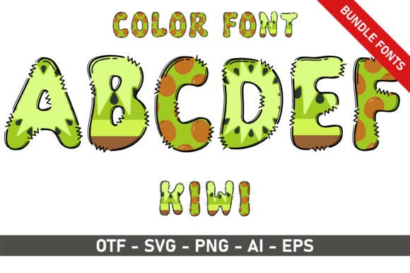Kiwi Bundle: A Playful Font for Creative Branding