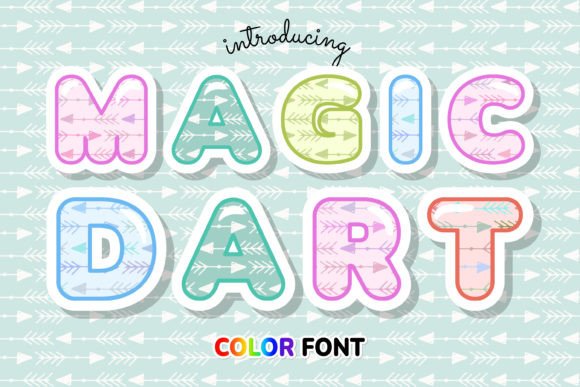 Magic Dart: The Arrow Pattern Display Font for Bold Designs