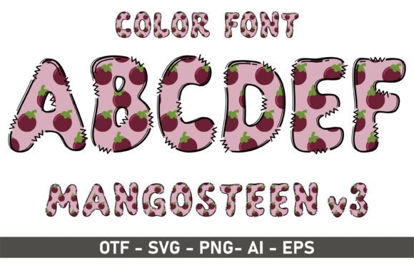 Mangosteen V3: A Playful Color Font for Creative Projects