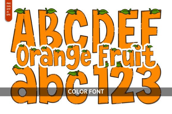 Orange Fruit: A Playful Display Font for Creative Projects