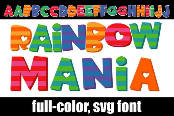 Rainbow-mania: The Creative Font That Demands Attention