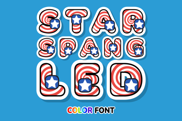 Star Spangled: A Bold Cartoon Font for Playful Design