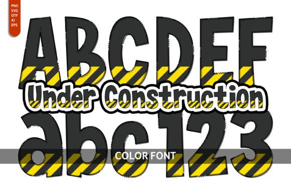 Under Construction: A Playful Creative Font for Engaging Designs