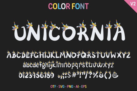 Unicornia Font: A Whimsical Typeface for Enchanting Designs