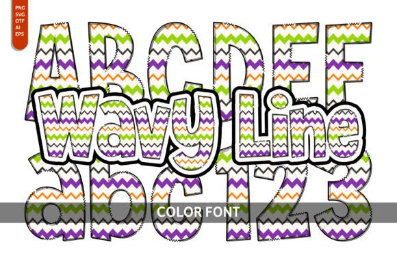 Wavy Line: The Creative Font for Playful, Artistic Designs